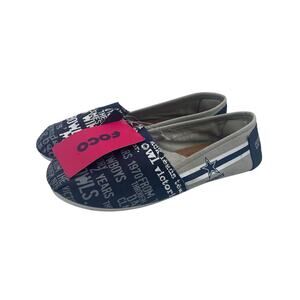 Dallas Cowboys FOCO NFL Slip On Canvas Shoes Blue Unisex Medium Womens 9 10